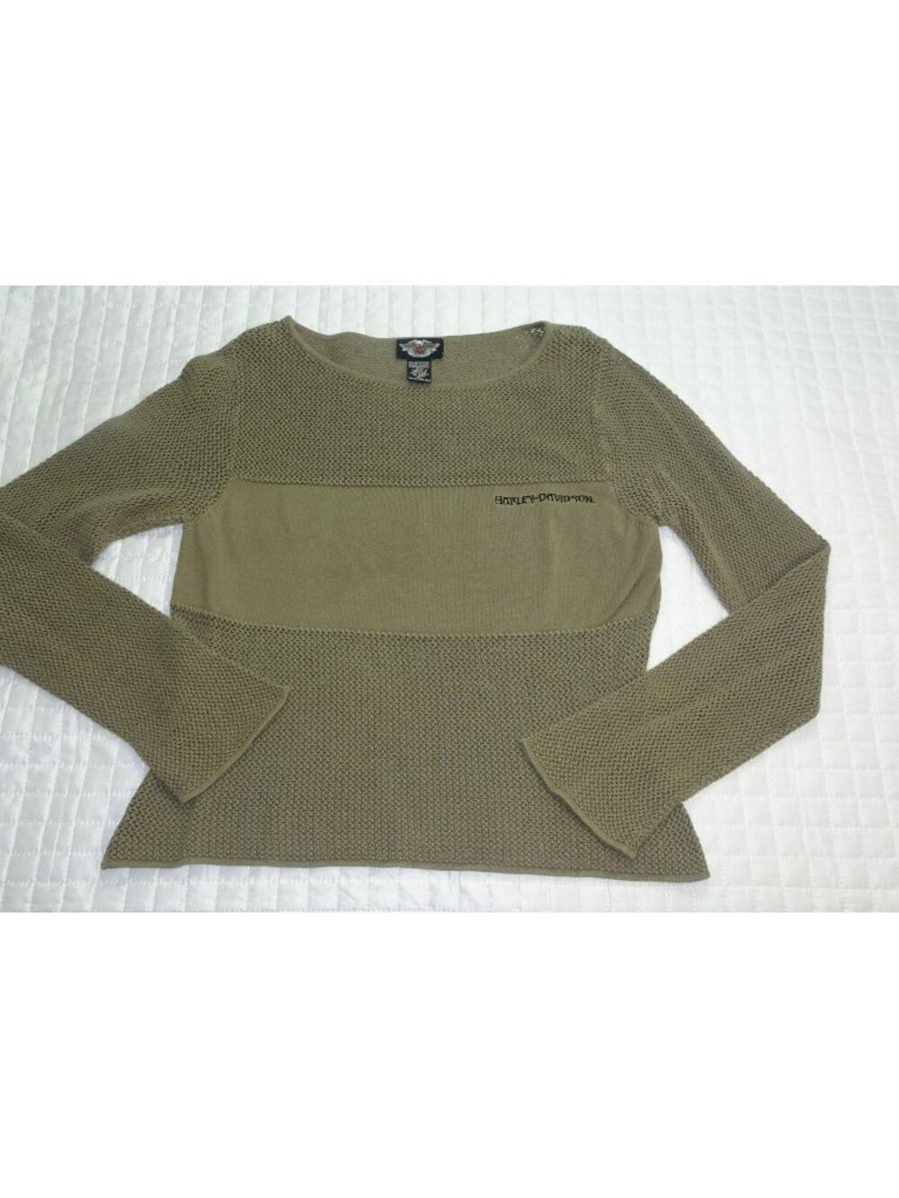 Harley Davidson Olive L/S Shirt Size XL